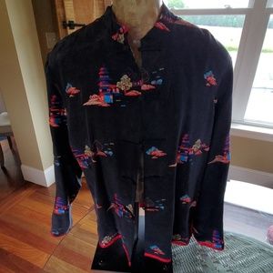 Wow! Stunning Chico's Silk, Embroidered Jacket
